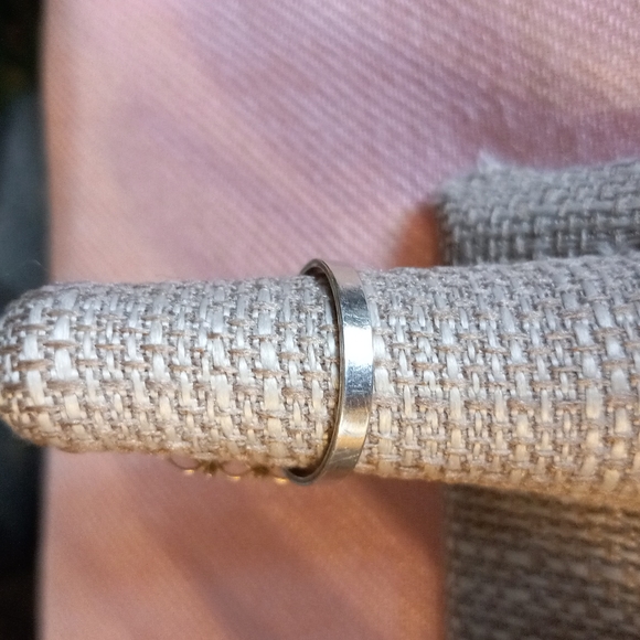 🐚💍Genuine 925 Silver Filigree Ring With Abalone Shell Oval Center Stone Size 8 - Picture 3 of 8